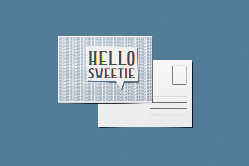Postkarte Hello Sweetie